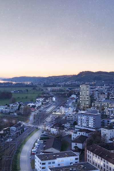 Streuli Park Süd mit Hochhaus