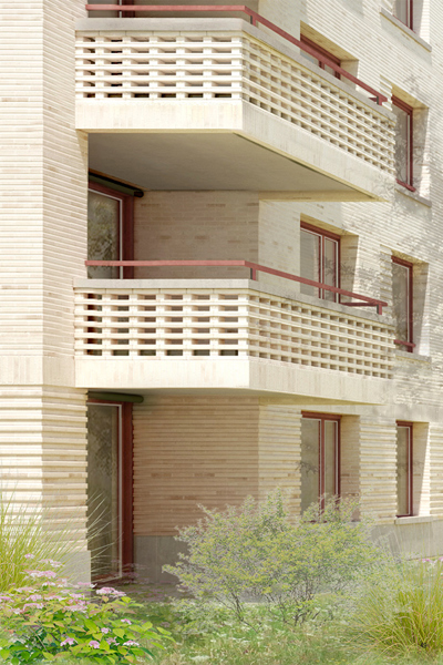 Fassade Nord Hoch