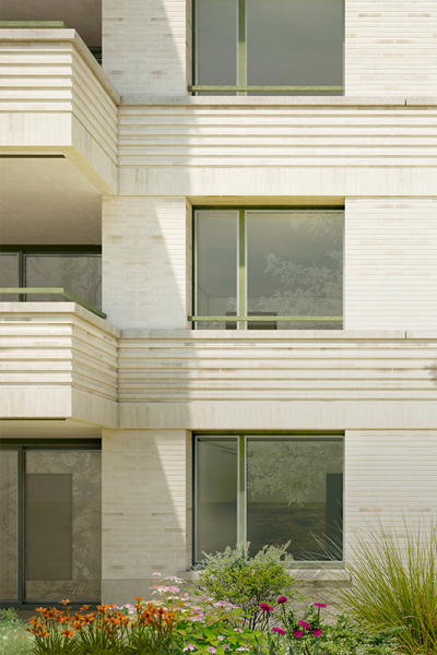 Fassade Süd Hoch